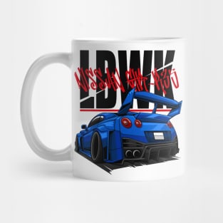 LIBERTY WALK NISSAN GTR-R35(BLUE) Mug